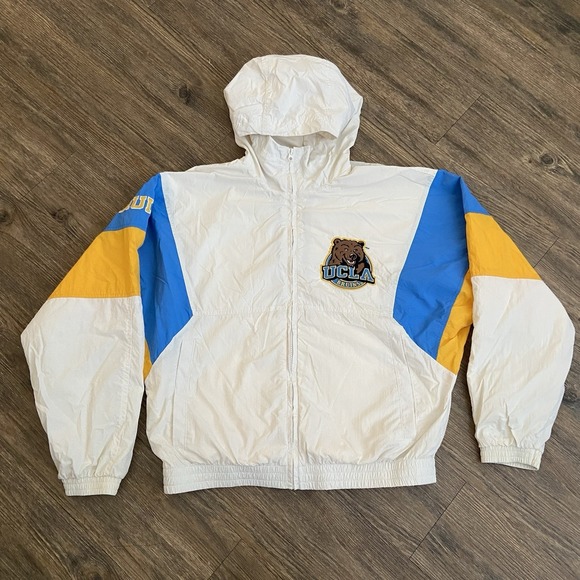 Hollister Other - Hollister UCLA Bruins Embroidered Patch Hooded Windbreaker Jacket Mens XS